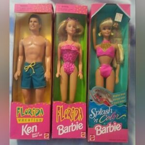 Barbie Lot Beach Florida & Holiday Barbies Ken Not Included